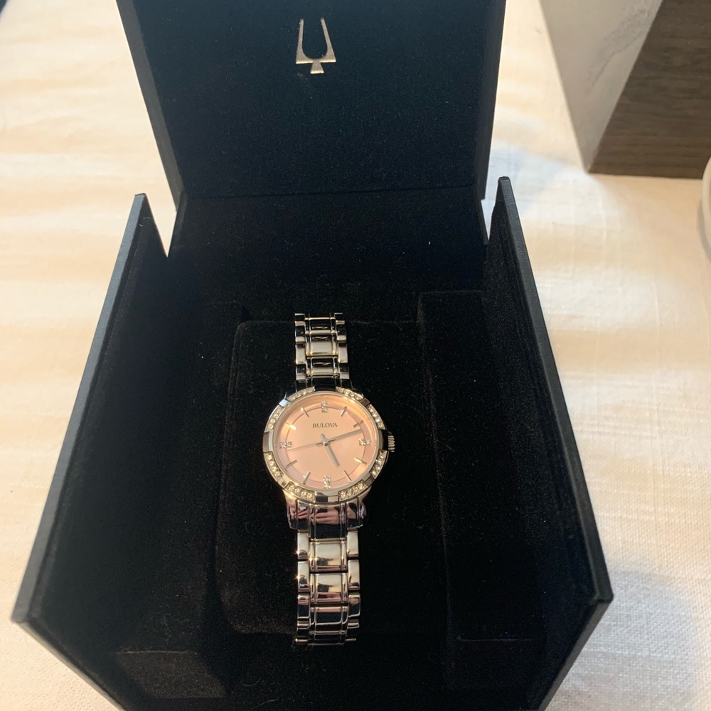 Bulova Swarovski Crystal Watch